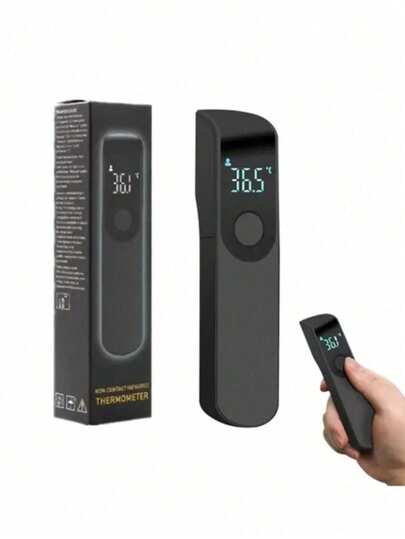 Termómetro láser infrarrojo sin contacto Termómetro infrarrojo digital LCD Negro