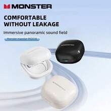 Monster MQO36 OWS 无线耳机 BT 6.0 降噪运动耳塞 HiFi 立体声高清通话游戏耳机带麦克风 - 查看 1