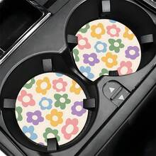 2个创意木质杯垫 - 可定制供应。车载吸水木质杯垫。防滑耐热杯垫。 - 彩色 - 查看 7