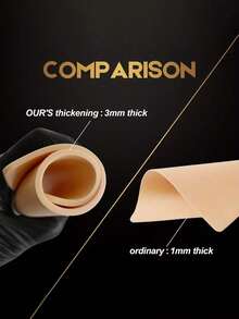 Double-Sided Silicone Tattoo Practice Skin, Microblading Permanent Makeup Practice Skin, Tattoo Supplies - Pink - View 5