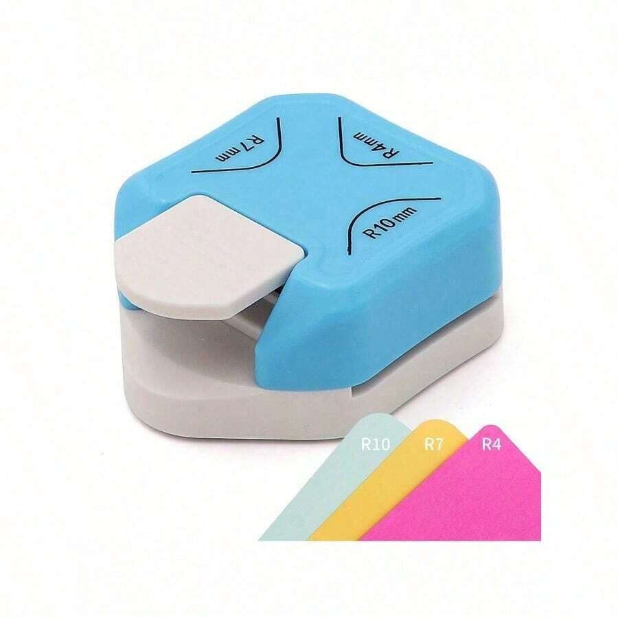 3-In-1 Mini Corner Rounder, R4/R7/R10mm Corner Cutter, DIY Paper Trimmer, Card Scrapbook Hole Punch - Multicolor - View 1