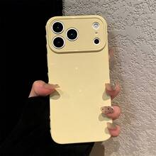 1 Ốp lưng điện thoại hình trái tim màu vàng kem | Bảo vệ camera lớn | Vỏ silicon mềm chống sốc | Tương thích với iPhone 17/17AIR/17PRO/17PROMAX/16/7/8/11/12/13/14/X/XR/Xs/Plus/Pro/Pro Max/SE2 - Màu vàng - Xem 7