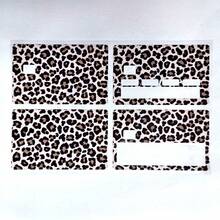 4pcs Set, Leopard Print Credit Card Stickers, Credit Card Protectors, Bubble-Free Ultra-Thin Credit Card Stickers, DIY Personalized Credit Card Stickers, Waterproof Vinyl Protection Stickers Suitable For Keys, Transportation, Debit Cards, Credit Cards, Back To School Essential, School Supply - Multicolor - View 10