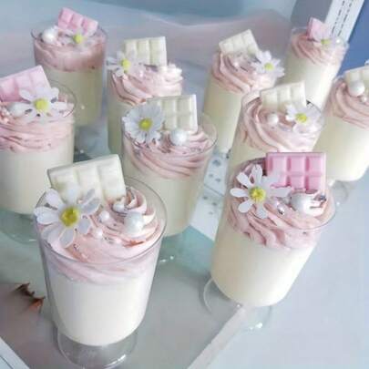 Ly mousse, ly bánh ngọt, ly tráng miệng mini, ly pudding, ly shot, ly đựng đồ uống cho tiệc tùng & đám cưới, ly tráng miệng, ly kem, ly khai vị, thích hợp cho nhà bếp gia đình, nhà hàng, dã ngoại, tiệc cưới, đồ dùng tiệc tùng, phụ kiện bàn ăn