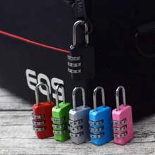 1pc/2pcs/4pcs Combination Lock, Alloy 3-Digit, For Wardrobe, Suitcase, Gym, Locker (Random Color) - Multicolor - View 2