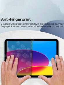 1pc Tempered Glass Screen Protector, Compatible With IPad/Galaxy Tab/ Pad SE/HONOR Pad/Mi Pad, Also Fits MatePad Air, Scratch-Resistant, Sensitive Touch - Clear - View 10