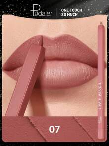 Pudaier Presente do Dia dos Namorados - Conjunto de Lápis de Boca e Brilho Labial, Não Grudento, Hidratante, Longa Duração, Alta Pigmentação, Textura Suave, Múltiplos Looks de Maquiagem Labial - 07 - Visão 7