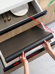 Alfombrillas antideslizantes para gabinetes, forros de gabinetes sin adhesivo, almohadillas antideslizantes y resistentes al agua, forros gruesos y resistentes para cajones de cocina, alfombrillas para refrigeradores - transparente - Ver 15