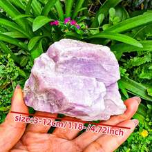 1pc Plum Blossom Tourmaline Stone -Unique Mineral Specimens-Perfect Holiday Gift For Family And Friends. - Multicolor - View 4
