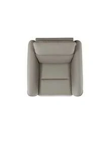 Sillón individual reclinable moderno, asiento ergonómico para sala y dormitorio, mueble cómodo y funcional, diseño actual, soporte firme y fácil de limpiar - Blanco - Ver 6