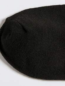 1/5/10/15/20 Pairs Women Black Ankle Socks, Fashionable Minimalist Short Socks - Black - View 5