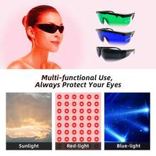 Blue Green  Blue Lenses For Men's And Women's Oversized Outdoor Sports Heatwave Fashion Glasses, And Fashionable Design, Bright Light Cycling Goggles Driving Fishing Mountain Bike Protection, Essentials For Summer Travel, Easy Comfort Casual Outfits Eyewear For Work With Box - 黑色 - 查看 2