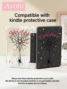 Ayotu 蜘蛛网及标语图案翻盖支架保护套，兼容 iPad A16、iPad Air 8 (M4) 2026 (11 英寸)、iPad Air 8 (M4) 2026 (13 英寸)、iPad Pro 13 12.9 英寸/11 英寸、iPad Air 11 英寸/13 英寸、iPad mini、iPad Air 11 英寸、Kindle（第 11 代，2024 年发布）、Kindle Paperwhite 第 12 代（2024 年发布）。 - 彩色 - 查看 10