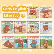 Daily Life Skills Story Series – 10 Habits & Social Skills Learning Collection, Build Confidence, Manners & Independence Through Fun Reading - Buddy Bear Series - View 2