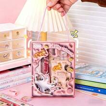 6pcs/Set 3D Cartoon Stationery Set, Including Pencil, Eraser And Ruler, Gifts For Learning, Christmas And Other Holidays. Stationery Gift Box Set, Back To School Season Gift - Sets - View 3