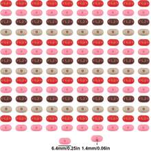 400 pièces de perles acryliques de couleur mélangée en forme de cacahuète avec trou, matériel pour la fabrication de bijoux DIY, collier, bracelet, accessoires perlés faits main - Perles de cacahuètes colorées à faire soi-même - Voir 6
