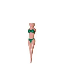 1/5Pcs Premium Color-Coded Golf Tee Holder Set – Fashionable Chic Bikini Model Plastic Ball Display With Capsules | Durable & Portable Golf Tee Organizer For Easy Club Management | Stylish, Fun & Unique Practice Accessory For Women Golfers/Golf Lovers | Perfect For Golf Course Practice, Tournaments & Driving Range | Thoughtful Gift For Her, Essential Women's Golf Gear ﻿ - Multicolor - View 12