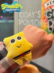 SpongeBob SquarePants SquarePants 1 Cute Anime Cartoon Character Theme Party Pop Ring, Creative Bracelet Series Pop Ring, Random Color And Style, SquarePants, - Multicolor - View 3
