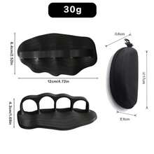 2 Pares puños de Ga Antideizantes para Entrenamiento Negros con Caja de Almacenamiento Guantes Protectores de Manos de Ga ómicos para agarres Antideizantes para Gimno - Empuadura grande negra - Ver 2