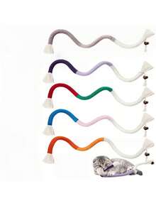Pet Teeth Cleaning And Grinding Hemp Rope Toy, Bite-Resistant, Self-Entertaining Cat Toy - Multicolor - View 7