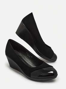 Women's Wedge Heel Pumps Abellin - Black - View 4