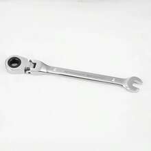 5pcs Flexible Head Ratchet Wrench Set, Metric, Chrome Vanadium Steel Material Tool Kit - Electroplated movable head ratchet wrench single 10MM - View 6