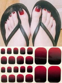 Pegatinas para arte de uñas de los pies, diseños de corazones y patrones geométricos de dibujos animados, purpurina multicolor, diseño mixto versátil, fácil aplicación con raspador - Multicolor - Ver 6