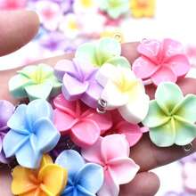 Mặt dây chuyền hoa sứ giả, tự làm bông tai, vòng cổ, móc khóa, phụ kiện trang sức bán sỉ. - Hoa sứ nhiều màu - Xem 7