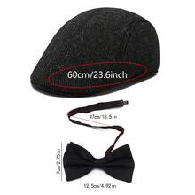 D EXCEED 1/2/3/4 Pcs Men's Newsboy Cap - Vintage-Inspired Ivy Hat For Golf, Driving & Outdoor Adventures | Autumn Winter Retro Style Hunting Gardening Accessory,Beach,Holiday - 3pcsB - View 9
