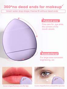 35件套化妆工具套装，包含：25支化妆刷+2个化妆海绵+1个化妆刷清洁工具+3个三角粉扑+4个迷你气垫粉扑，一应俱全，新手友好 | 方便旅行携带，送礼佳品 | 新手/女性的完美之选 - 彩色 - 查看 10