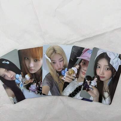 1 pieza Tarjeta fotográfica hermosa, tarjeta de felicitación hecha por fans