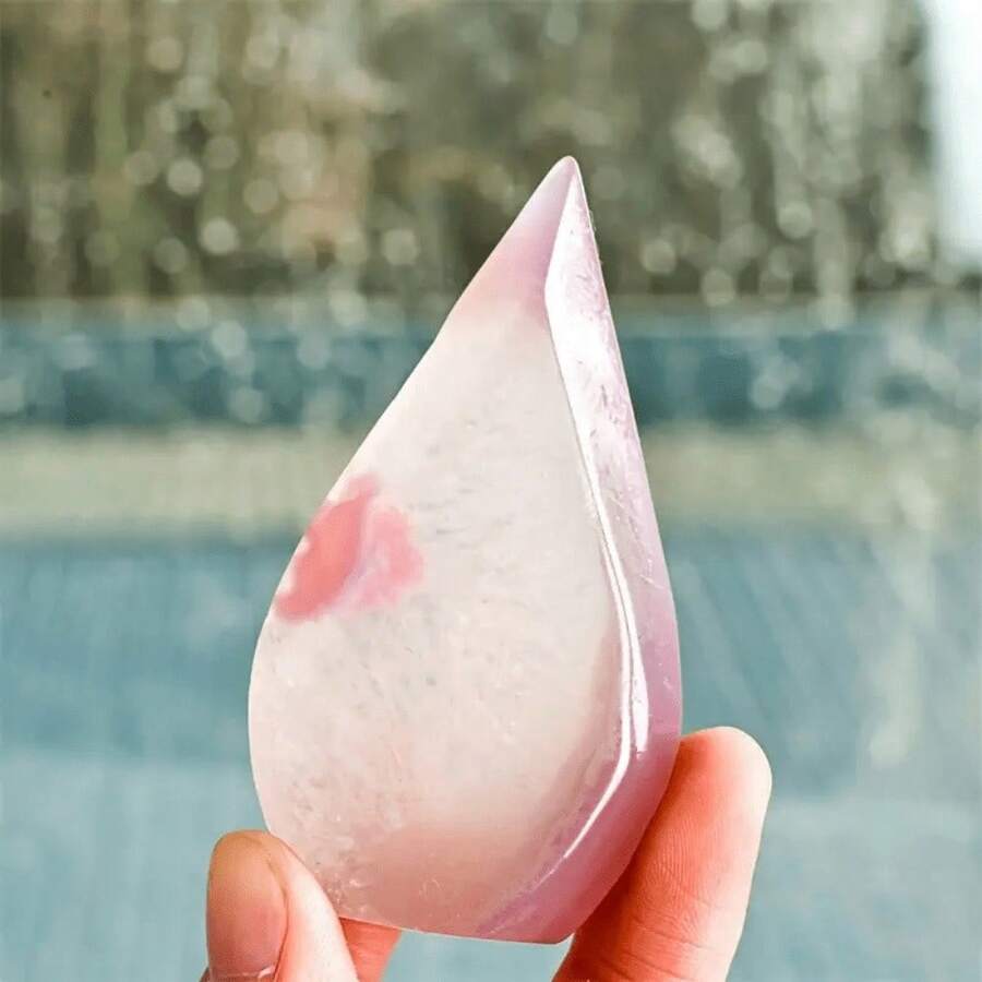 1 mảnh đá hình giọt nước, đá mã não lấp lánh, và những mảnh đá mã não hình giọt nước duyên dáng, hoàn hảo làm quà tặng pha lê cho Ngày Valentine, Giáng sinh, Lễ Phục sinh và Năm mới.