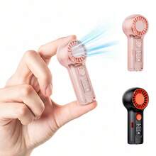 新款手持风扇，睫毛柔风风扇，轻柔微风，迷你风扇，数字显示，超长续航，便携式颈挂风扇 - 手持 - 查看 11