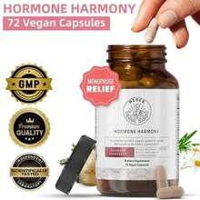 Hormone Harmony Supplement For Women - Natural Hormonal Balance Support |   Menopause & Perimenopause Wellness L Helps With Hot Flashes & Mood 72 Capsules - 1 chiếc - Xem 8