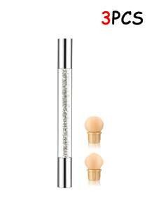 9件套美甲渐变晕染笔双头海绵笔套装 - 渐变笔美甲工具 - 点彩笔 - 触控笔 - 操作简便 - 不脏手（3支/1支） - 彩色 - 查看 9