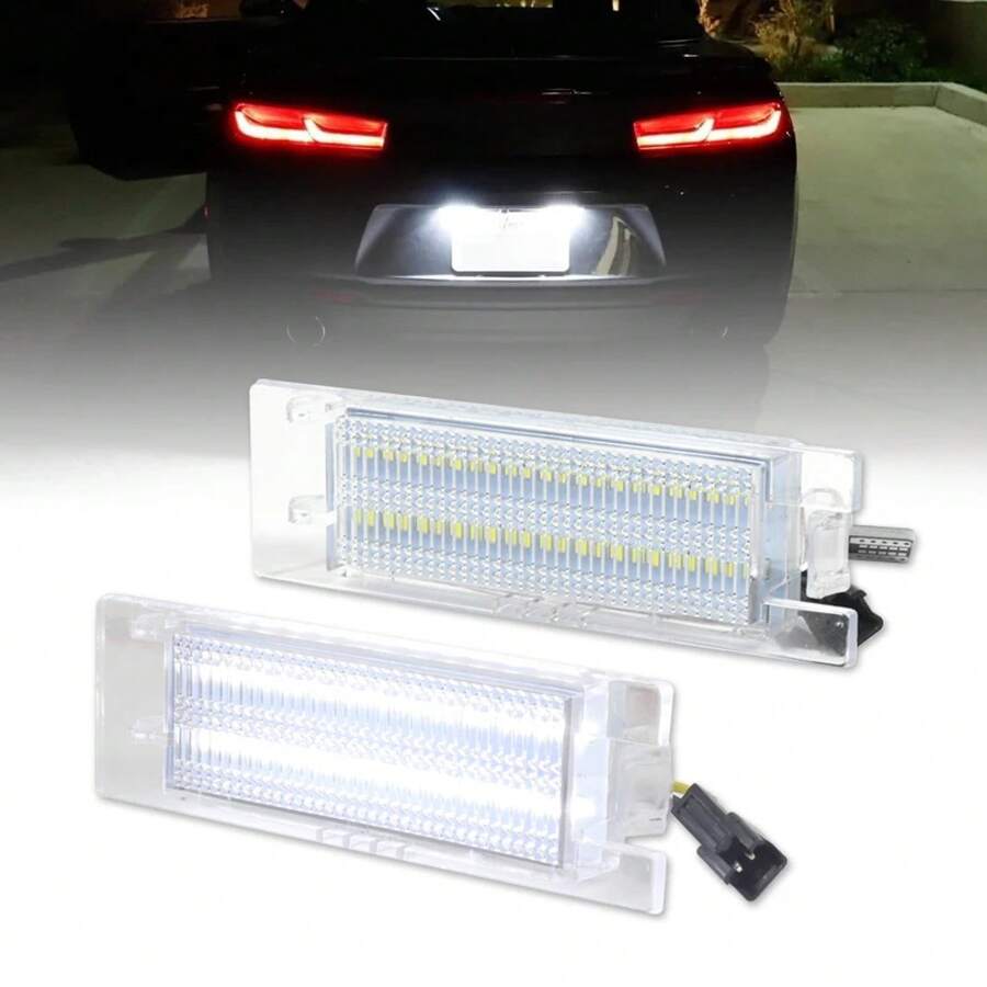 2 luces LED Canbus blancas para matrícula para 147 156 159 166 Brera tipo 940 MiTo Romeo GT Spider 939 - BLANCO - Ver 1