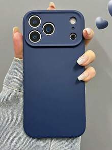 适用于1个高品质液态硅胶手机壳，适用于 17、 17 Pro Max、 16 Pro Max、 15 Pro、 14、 13/12/11。适合作为情人节礼物、生日礼物、母亲节礼物、复活节礼物送给家人、朋友、姐妹、男友。 - 深藍色 - 查看 4