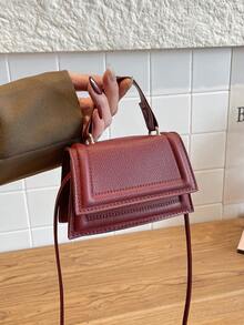 Women's New Handbag, Mini Square Bag, Versatile Shoulder Crossbody Bag, Coin Purse - Red - View 9