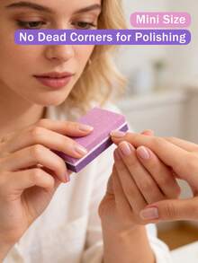 klimonla Bộ 10/20/50 chiếc dũa móng tay mini vuông hai mặt, dụng cụ đánh bóng và làm mịn sơn móng tay, dụng cụ chăm sóc móng, vật dụng cần thiết cho mùa tựu trường. - Nhiều màu - Xem 2