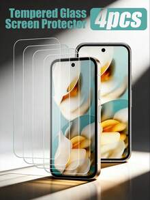 4pcs Tempered Glass Screen Protector Compatible With 3/4/5/6/7/8/9/10/10 Pro/10 Pro XL, Provides Smooth Touch, Scratch & Fingerprint Resistant, Daily Water-Resistant, Shock-Absorbing Design, Precise Cutouts For Seamless Fit, Suitable For Office, Home, Library And More - Clear - View 17
