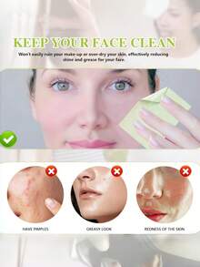 700pcs/500pcs/100pcs Facial Absorbing Paper Set, Can Remove Facial Oil And Keep The Skin Clean. Suitable For Face And Nose,Keeping The Skin Dry And Clean.Portable Skin-Friendly Oil-Control Wipes, Suitable For Daily Skincare And Touch-Ups For Makeup! - Multicolor - View 5