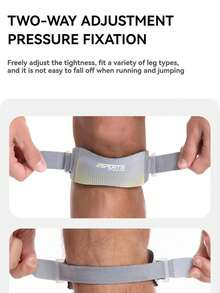 1pc Adjustable Breathable Anti-Collision Compression Sports Knee Sleeve - Multicolor - View 8