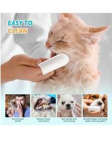 20/50/100 chiếc/gói Bao ngón tay dùng một lần để vệ sinh thú cưng, Bao ngón tay vệ sinh răng cho chó/mèo, Bao ngón tay vệ sinh tai, Giao hàng ngẫu nhiên - Nhiều màu - Xem 4