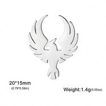 Hollow Lion Brooch, Stainless Steel Hiphop Chic Versatile Backpack Accessory - Silver - View 8