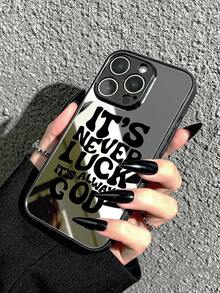Ốp điện thoại gương Faith "Không bao giờ là may mắn" Tương thích với iPhone 13/11/17/17pro/16/14/15/15pro/15 Plus/15 Promax/7plus/8plus/X/Xs Max/Xr/11pro/12pro/13pro/14pro/12mini/13mini/11promax/12promax/13promax/14promax/14plus/17pro Max/17Air/6/6s Plus/7/8/16Pro/16plus/16promax/Se2/17promax & Tương thích với Samsung Ốp lưng chống rơi có họa tiết tôn giáo, truyền cảm hứng cho Galaxy/A54/A14/A12/A13/A15/A32/A33/A24/A52S/S20/S21/S22/S23/S24/S23Plus/S24ultra/S25/A15/A33/A23/S26/S26ultra/S25/S25ultra - Nhiều màu - Xem 5