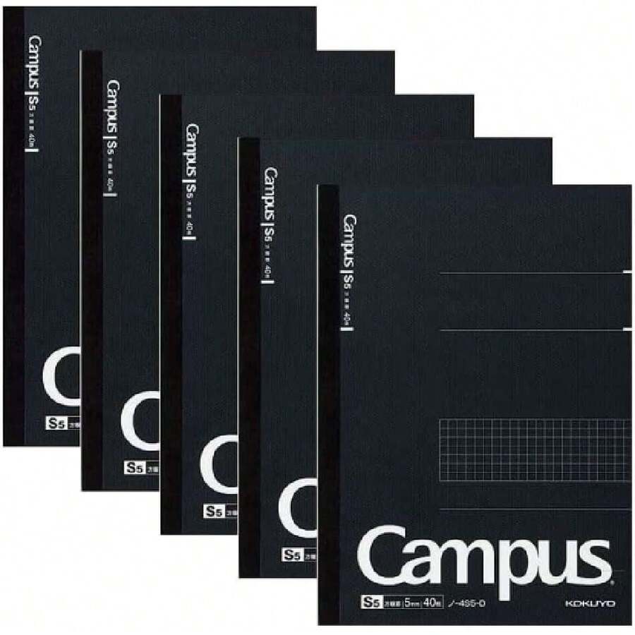 Campus Notes grid ruled semi B5 Bruno -4S5-D [5 books],44563005 - A - Ver 1