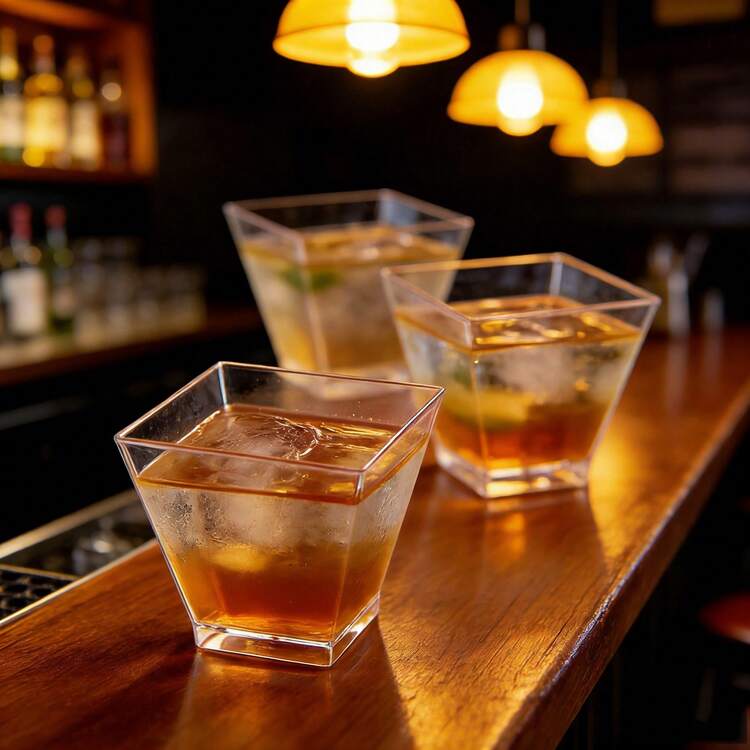 1个加厚PET冷饮杯，耐热防滑，是冷饮、鸡尾酒、咖啡爱好者的理想之选，也适用于奶茶、咖啡、果汁和其他饮品。非常适合从饮品店外带或自制饮品。时尚实用。 - 查看 1