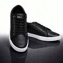 H. Shoes Casual Sneakers - Super Comfort Line - Premium Urban Style - Black - Black - View 1