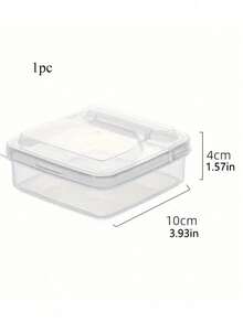 1/2 piezas Recipiente para queso en rodajas para refrigerador, caja de almacenamiento de rodajas de queso y mantequilla de plástico transparente con tapa abatible para alimentos y verduras en el refrigerador - Transparente - Ver 9
