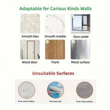 3/11/16Pcs Easy Install Adhesive Hooks & Shelf Brackets – Drill-Free Design, Seamless Fit, Suitable For Closet Organization - Multicolor - View 8
